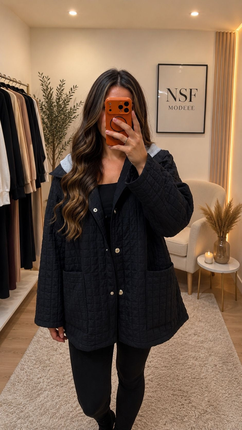 Manteau long fin