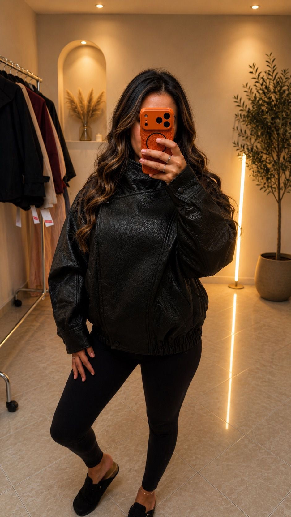 Blazer simili cuir