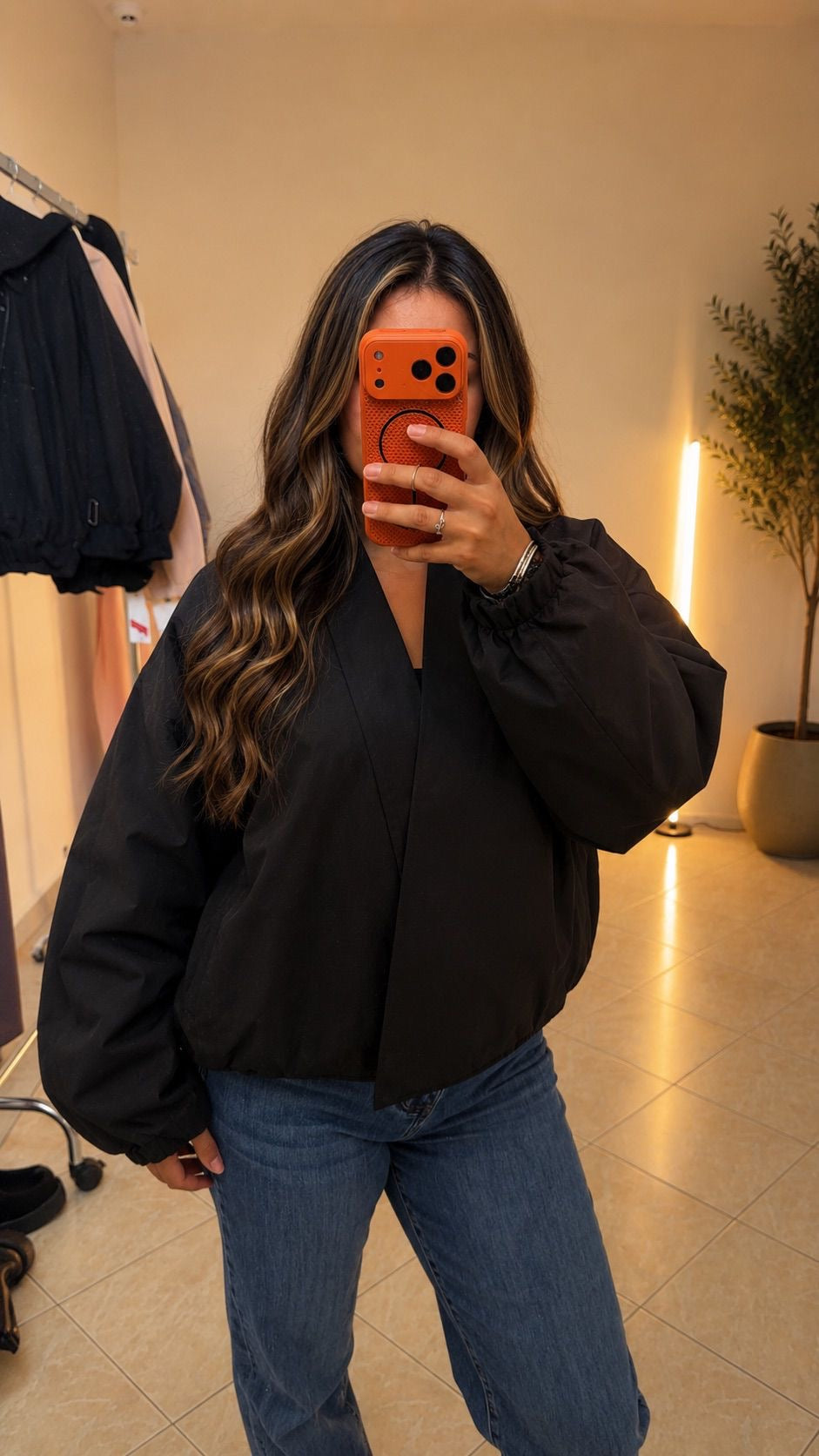 Manteau cache cœur