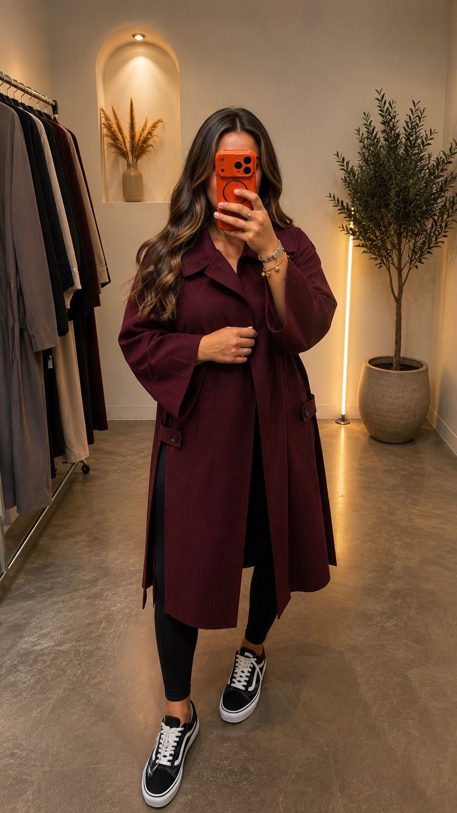 Manteau trench long