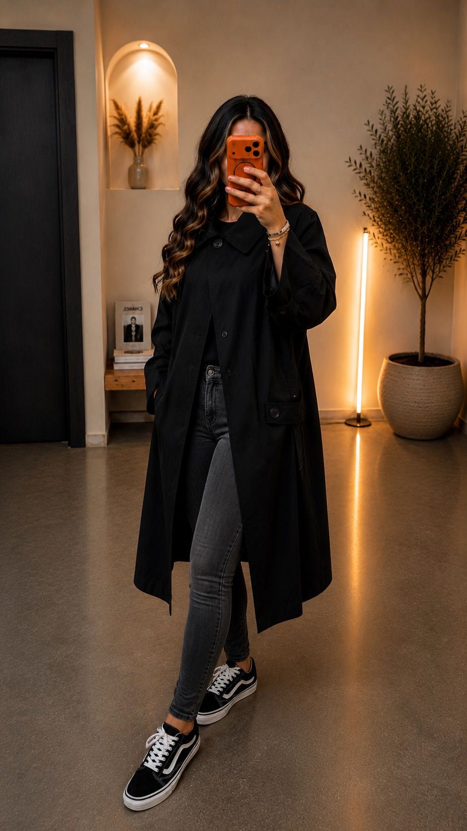 Manteau trench long