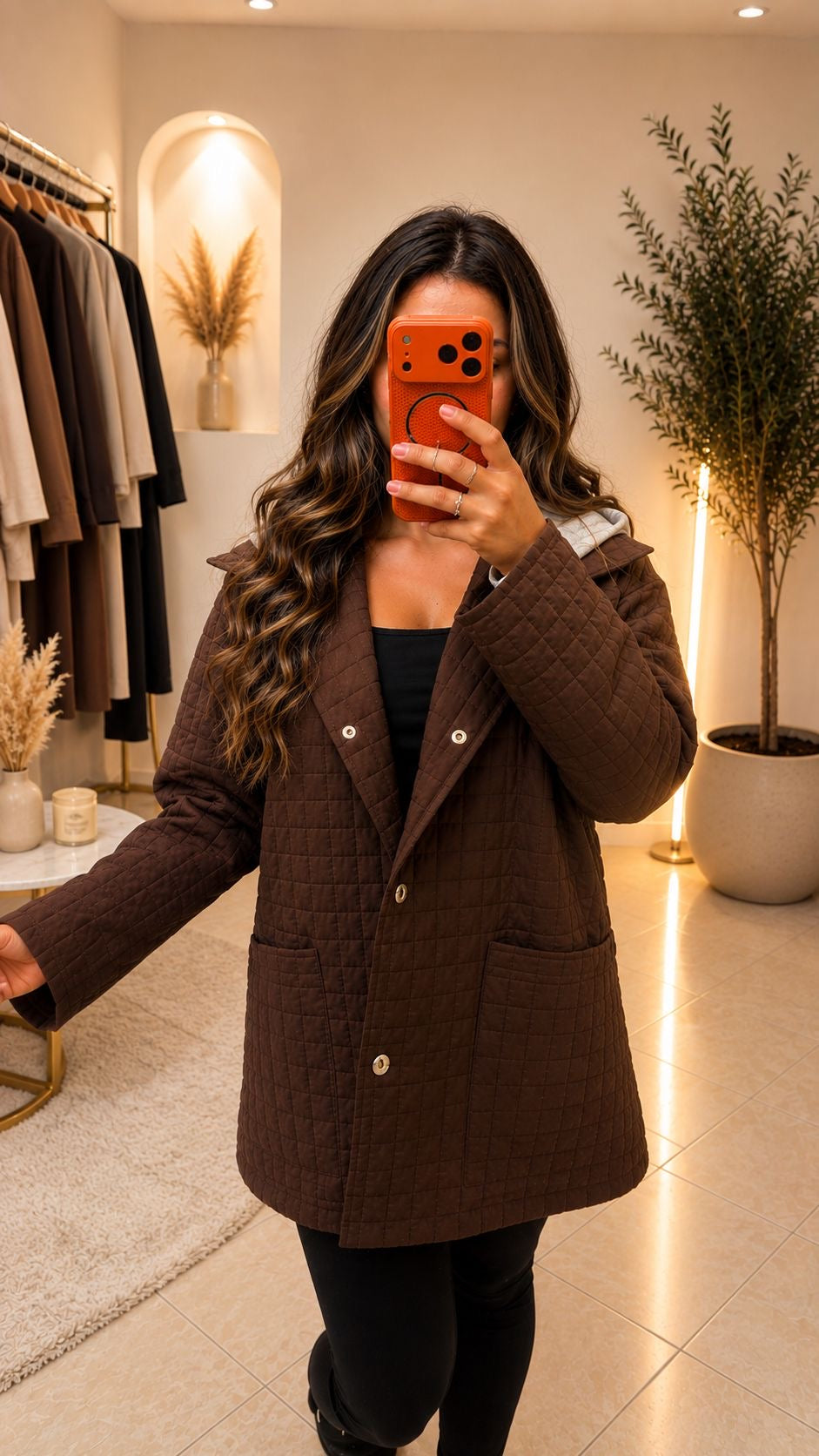 Manteau long fin