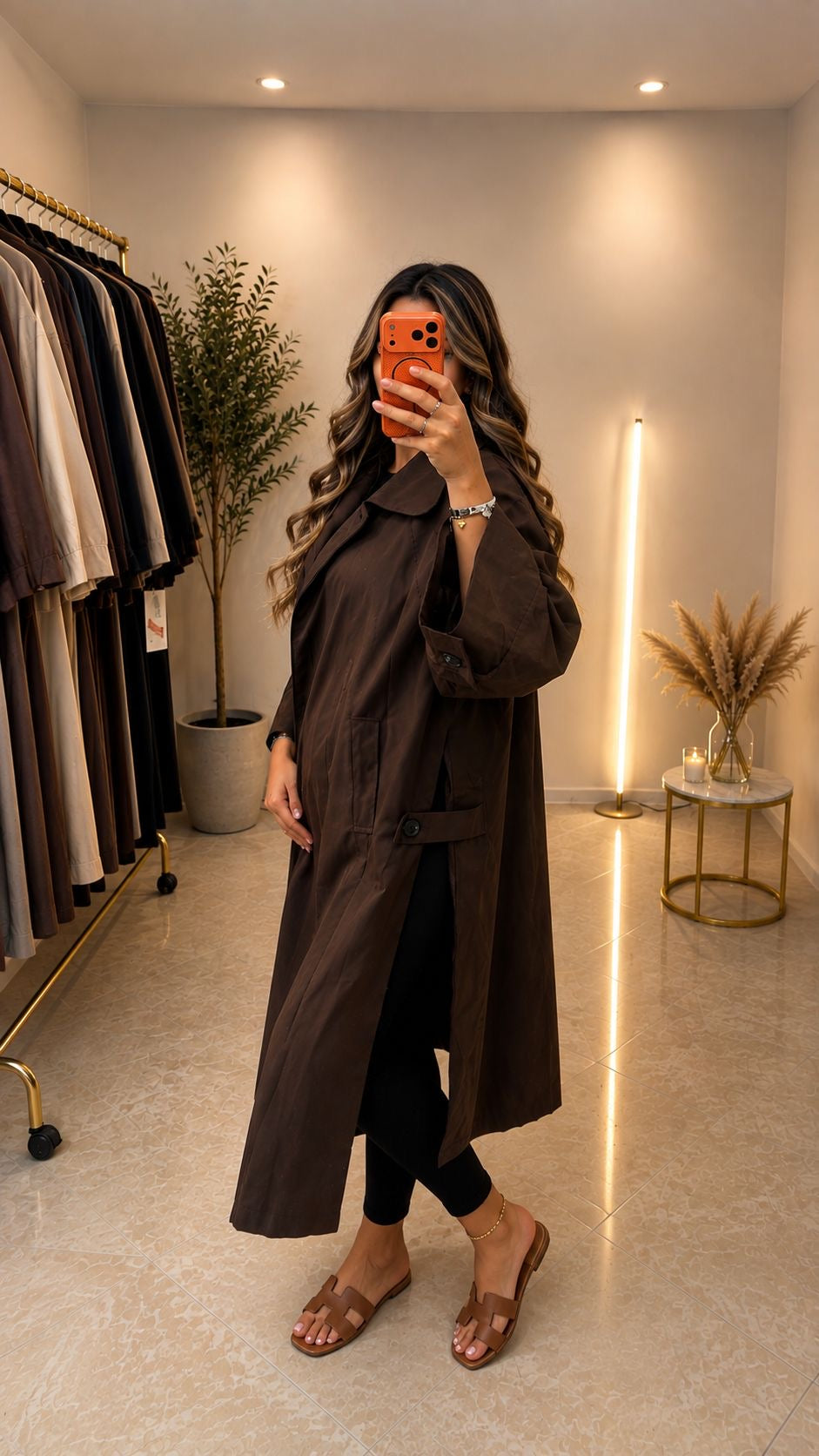 Manteau trench long