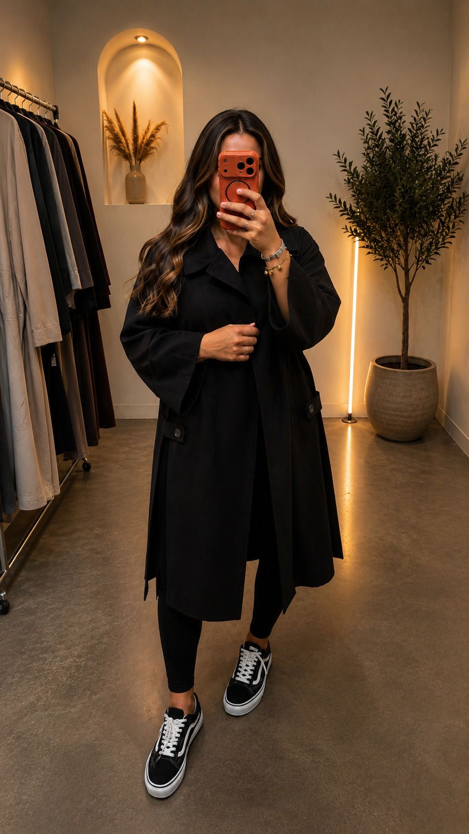 Manteau trench long