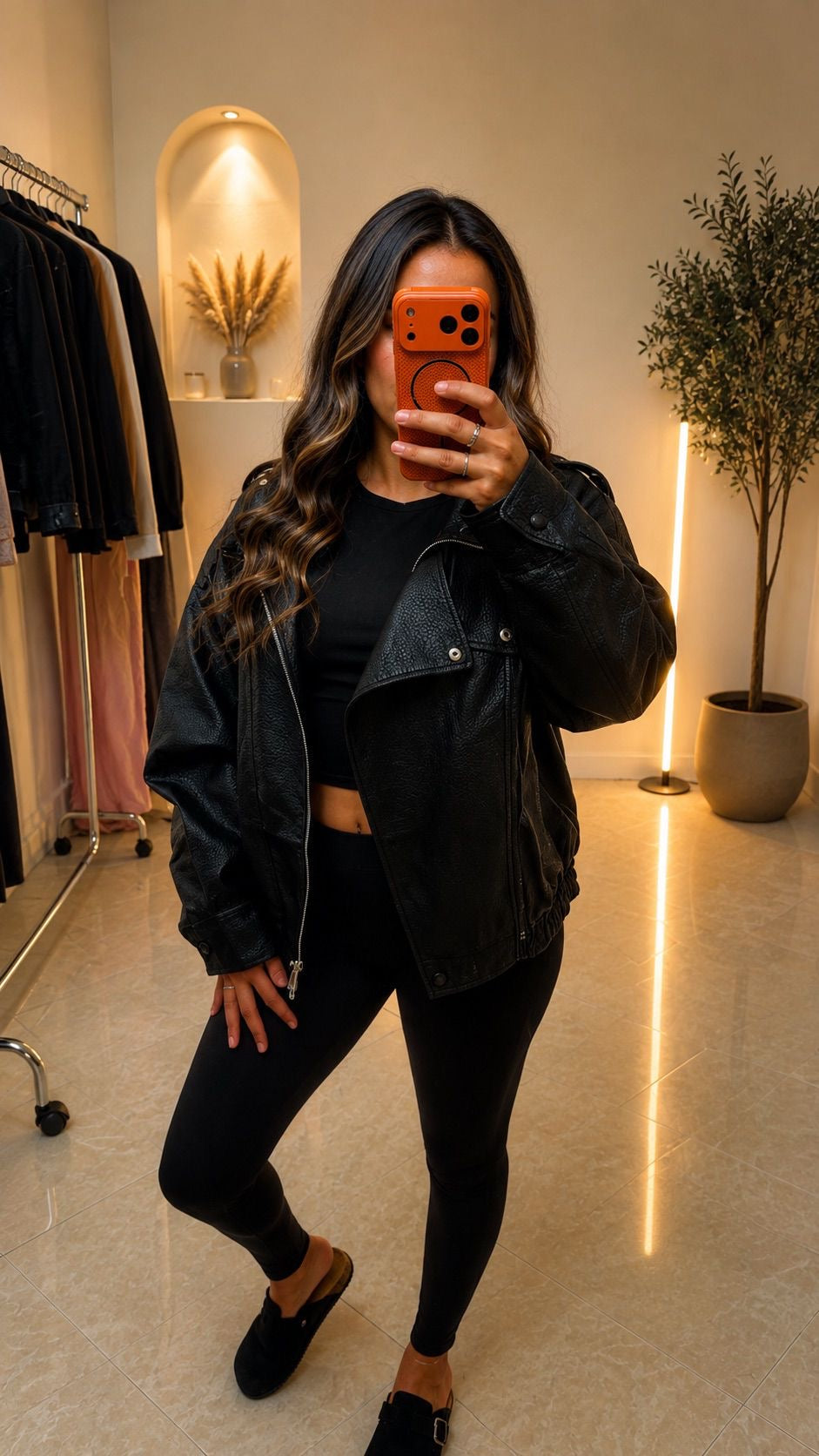 Blazer simili cuir
