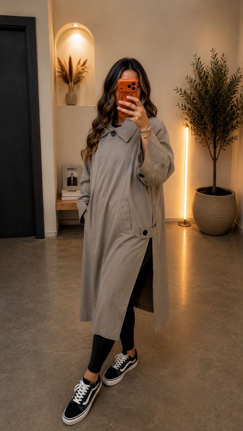Manteau trench long