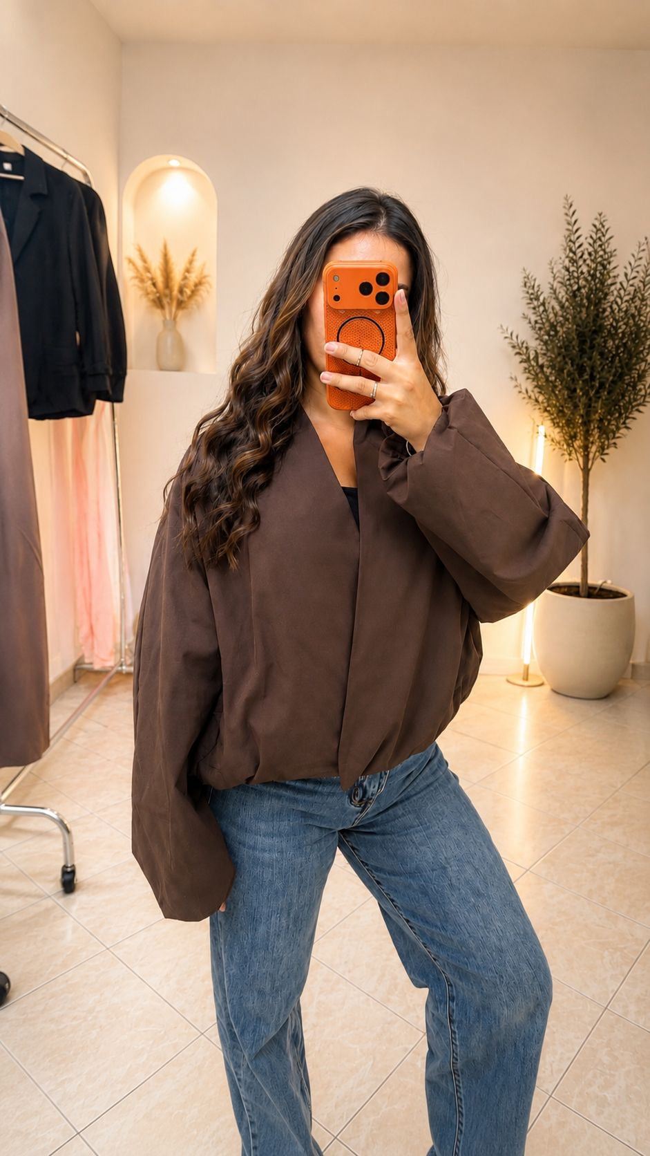 Manteau cache cœur