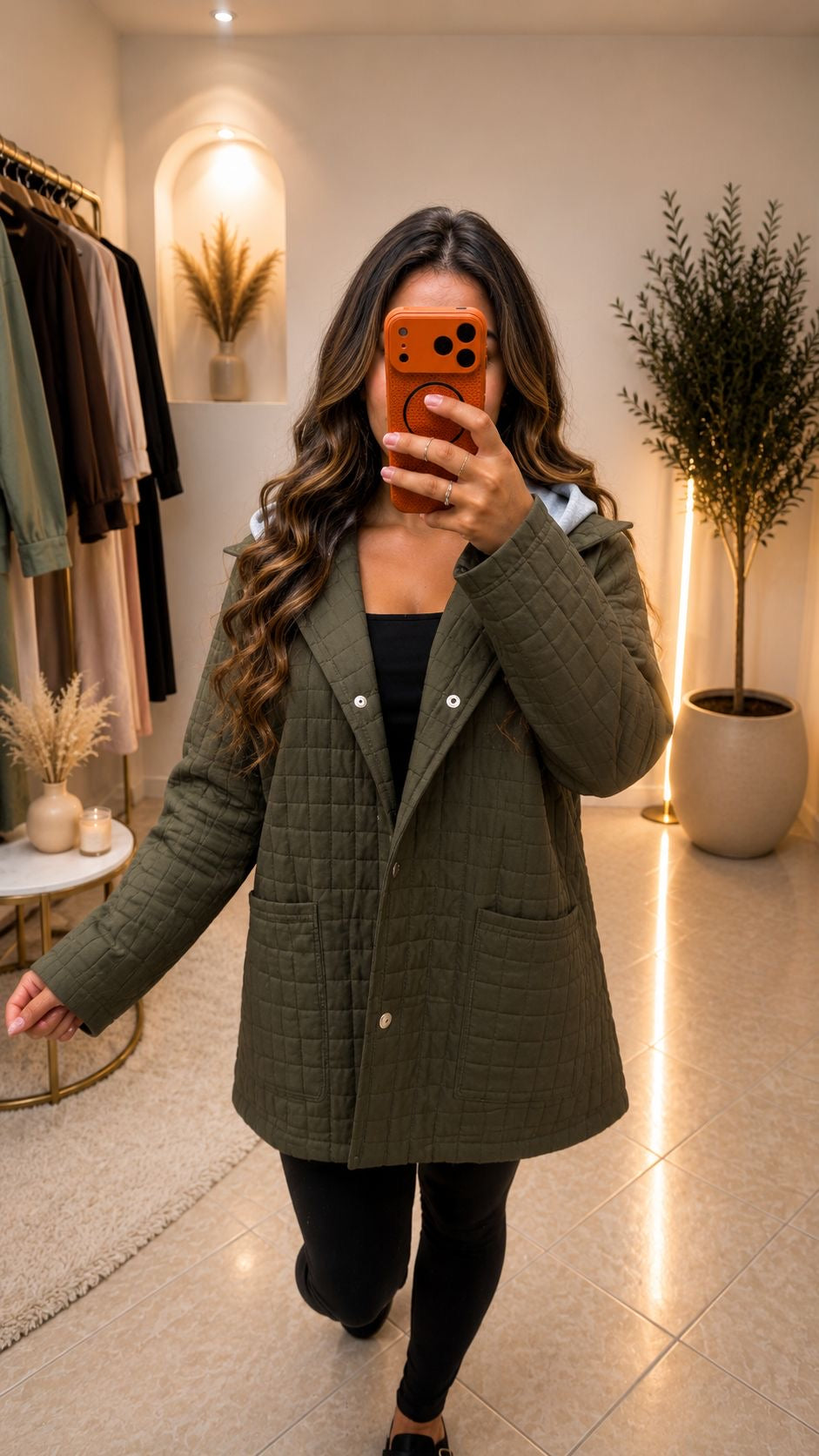 Manteau long fin